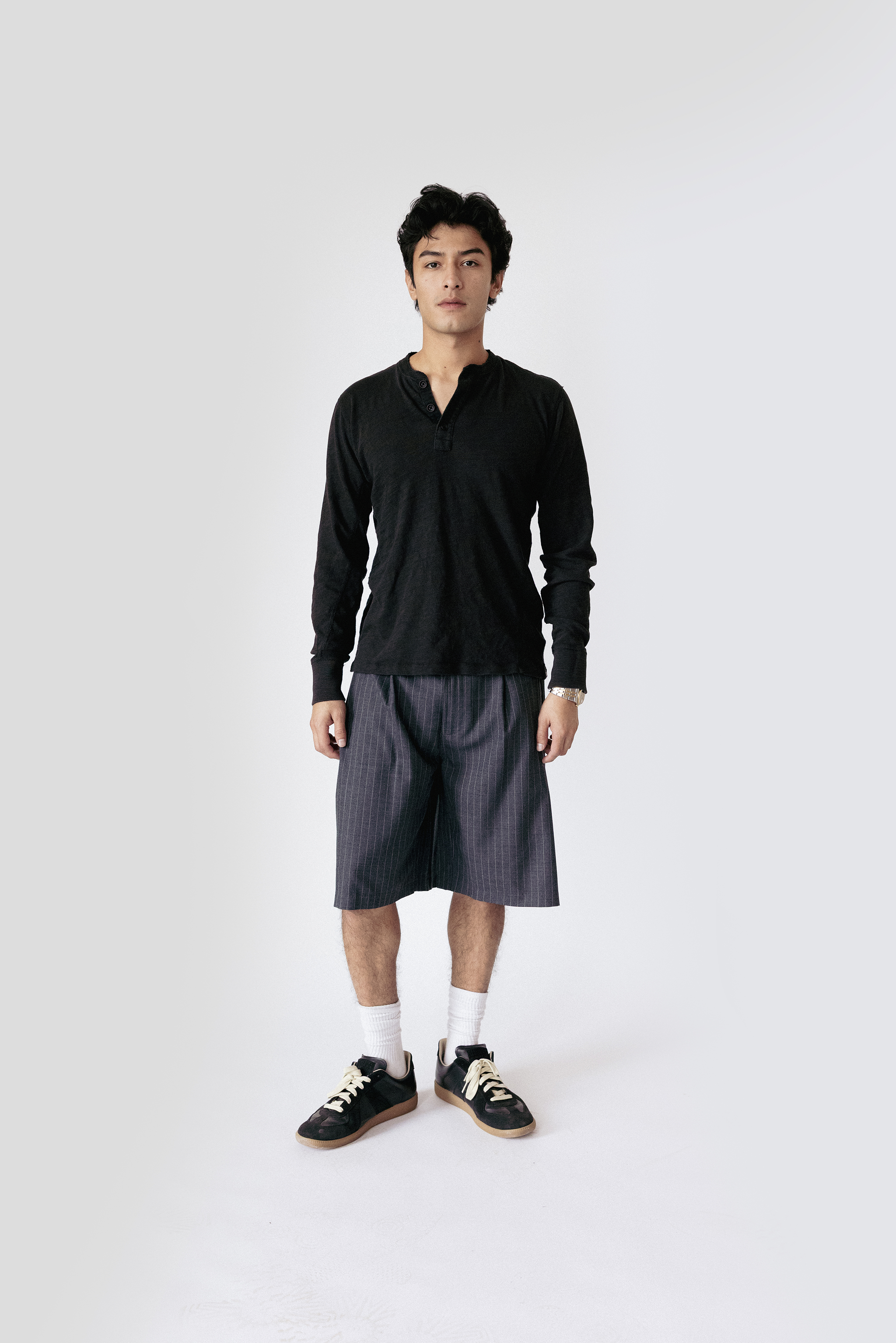 Pleaded Trouser Short In Grey