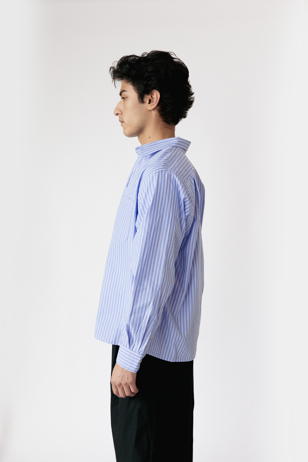 Boxy Dress Shirt In Somerset Blue