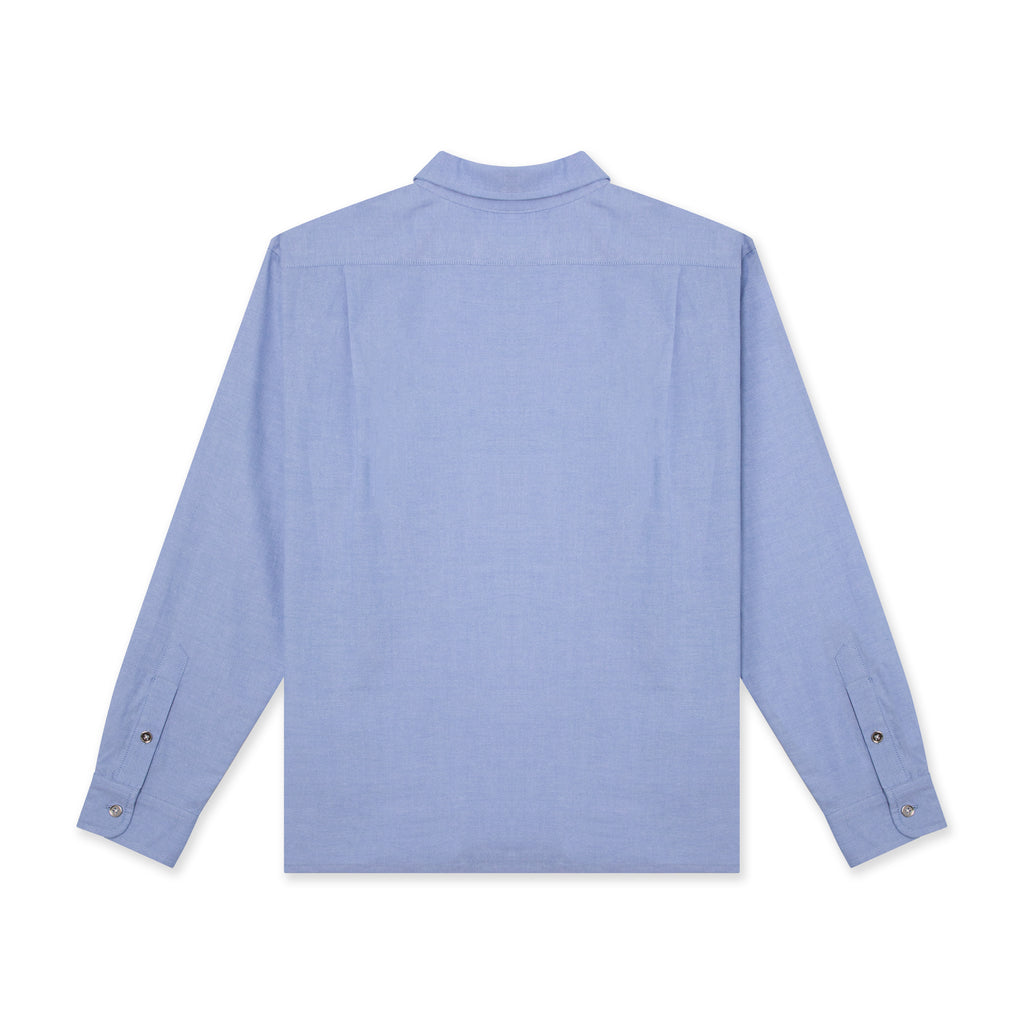 Boxy Dress Shirt In Oxford Blue