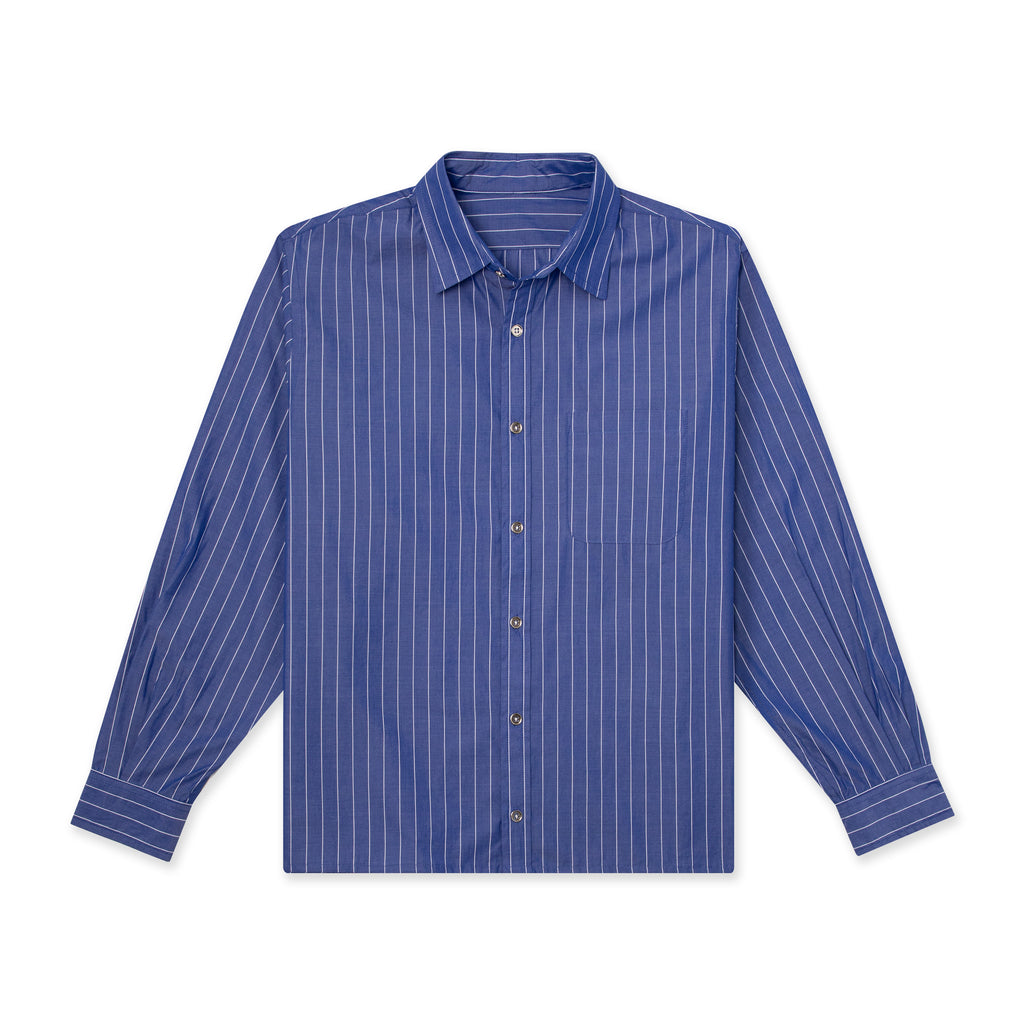 Boxy Dress Shirt In French Blue
