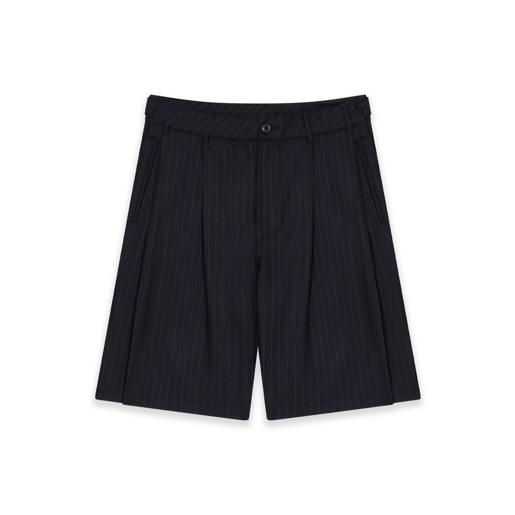 Pleaded Trouser Short In Navy