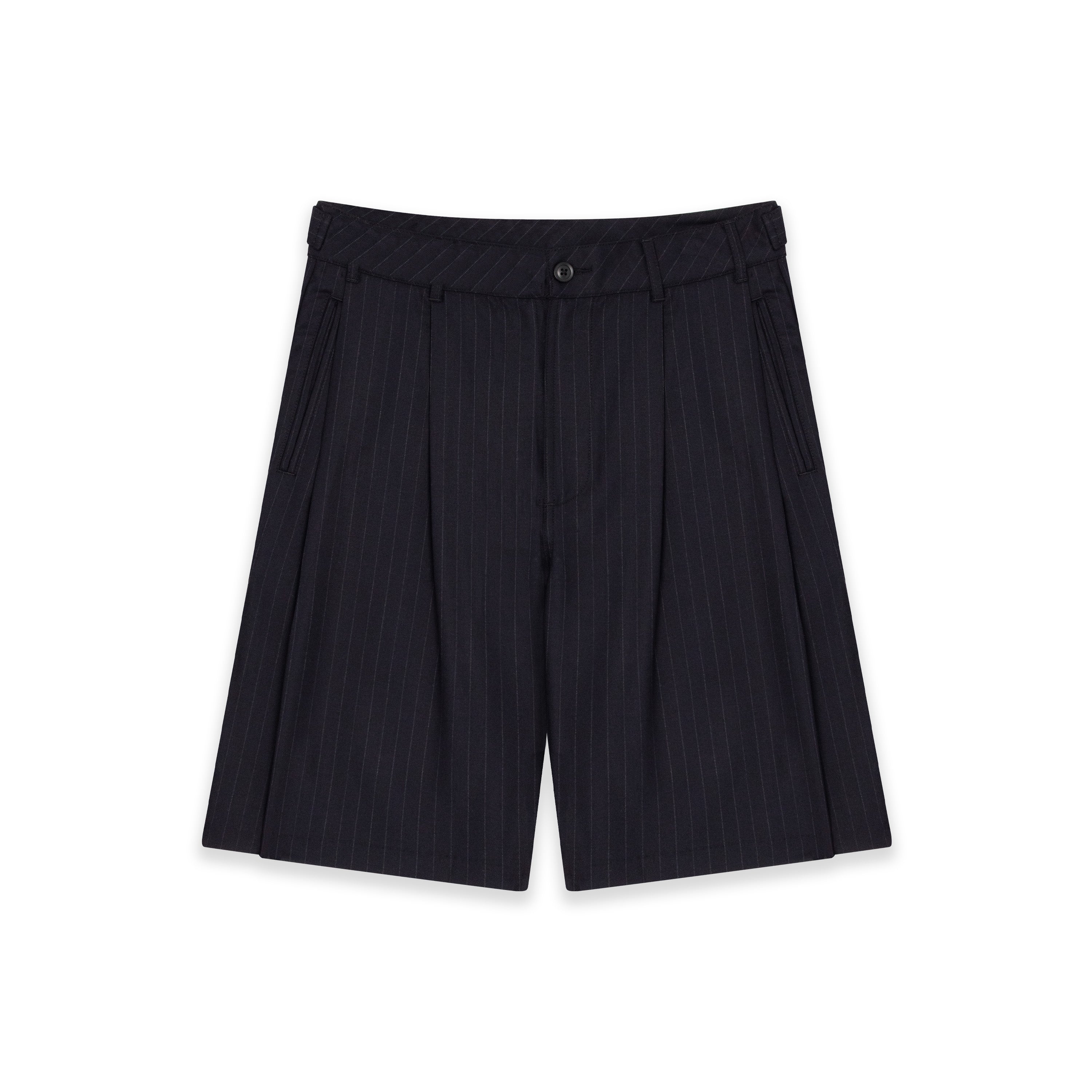 Pleaded Trouser Short In Navy